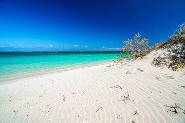 white sand on the beach of turquoise bay, cape range, western australia 21