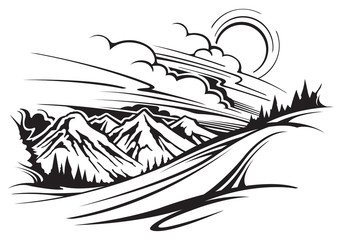 Fototapeta premium Mountain range