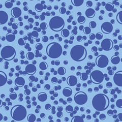 Water bubbles seamless pattern. Soap Bubbles print.