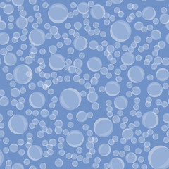 Abstract Seamless vector background. Water bubbles pattern.