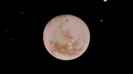 Fantastic Ice Exoplanet 3d (Elements of this image furnished by NASA)