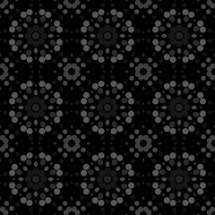 Seamless abstract pattern background with a variety of colored circles.