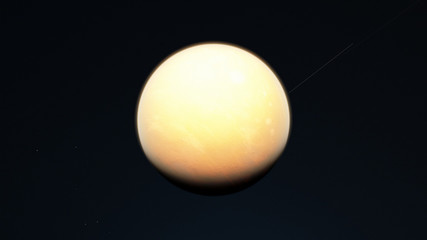 Exoplanet fire planet 3D illustration (Elements of this image furnished by NASA)