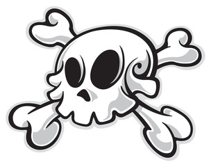 Cartoon skull