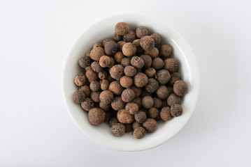 Whole Allspice in a Bowl