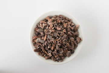 Cocoa Nibs in a Bowl