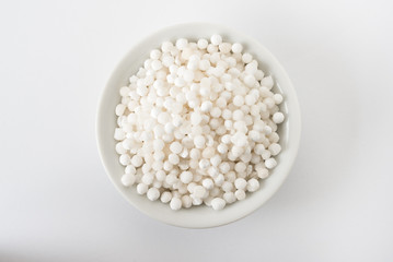 White Tapioca Pearls in a Bowl