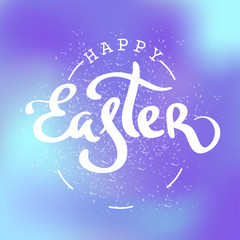 Happy Easter calligraphy phrase