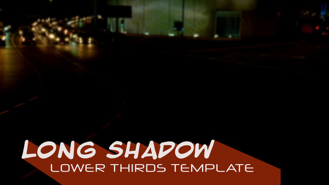 Animated Long Shadow Lower Thirds