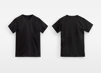 Juice Basic V-Neck T-Shirt Man unbranded black