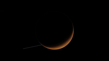 alien desert planet, rocky exoplanet (Elements of this image furnished by NASA)