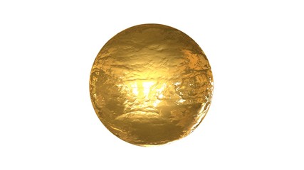 3d rendering of a shpere with structure isolated on a white background