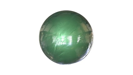 3d rendering of a shpere with structure isolated on a white background