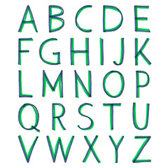 Hand-drawn alphabet. Calligraphy font. Modern brush lettering. Grunge style alphabet.