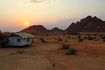 Spitzkoppe (Spitzkuppe) sunrise - Namibia Africa