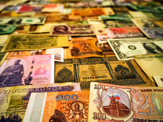 Fototapeta na wymiar Background made of money banknotes