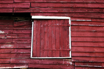 Obraz na płótnie Canvas Red barn detail