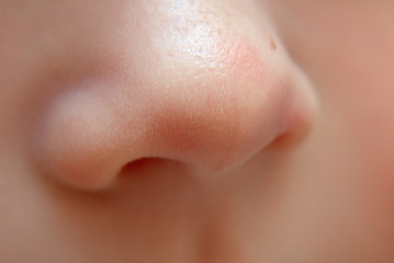baby nose close up