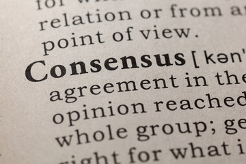 definition of consensus - obrazy, fototapety, plakaty