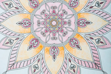 Arrière plan motif mandala décoratif