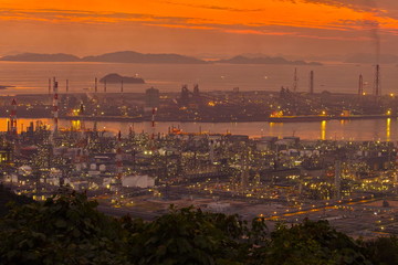 水島工場夕景