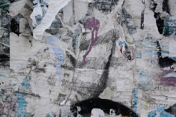 Fototapeta premium Abstract torn posters