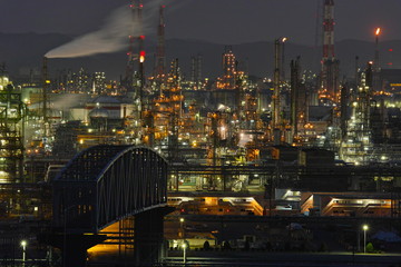 Fototapeta premium 水島工場夜景