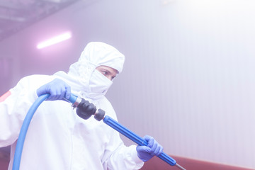 The meat cutting room