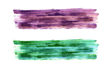 Colorful abstract acrylic hand painted brush strokes background