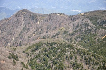 Fototapeta premium 蛭ヶ岳より望む袖平山と姫次