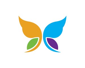 butterfly logo vector template design