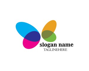 butterfly logo vector template design