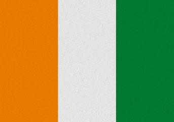 cote d'ivoire - Ivory Coast paper flag