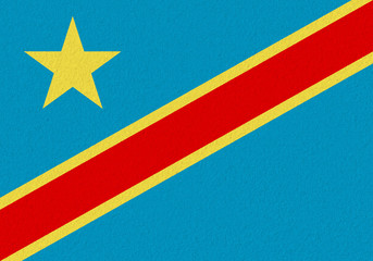 Democratic Republic of the Congo paper flag