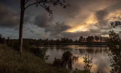 Panoramic River Dusk