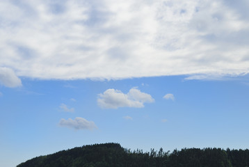 木　空　雲　素材