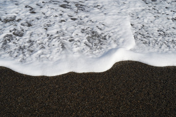 海　波　浜　波打ち際　素材