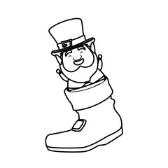 leprechaun in boot saint patrick character