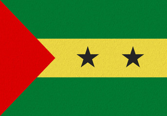 Sao Tome and Principe paper flag