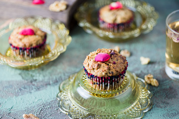 Healthy muffin, without sugar and refined flour