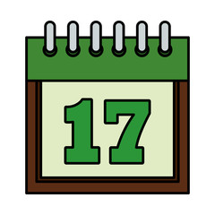 calendar reminder with seventeen day