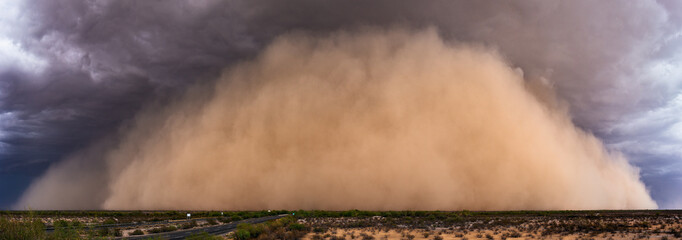 Dust storm panorama
