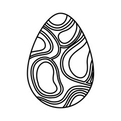 egg painted abstract happy easter