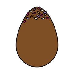 egg painted happy easter icon