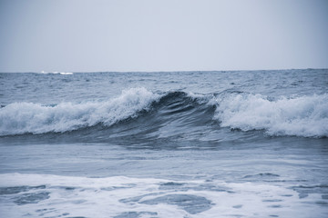 waves on beach