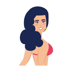 beautiful woman with swimsuit