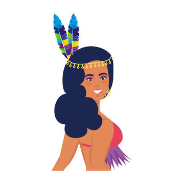 beautiful brazilian garota character