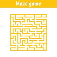 Abstract maze. Game for kids. Puzzle for children. Cartoon style. Labyrinth conundrum. Color vector illustration. The development of logical and spatial thinking.