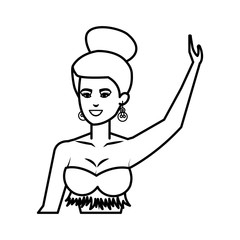 beautiful woman with swimsuit