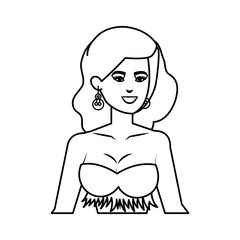 beautiful woman with swimsuit